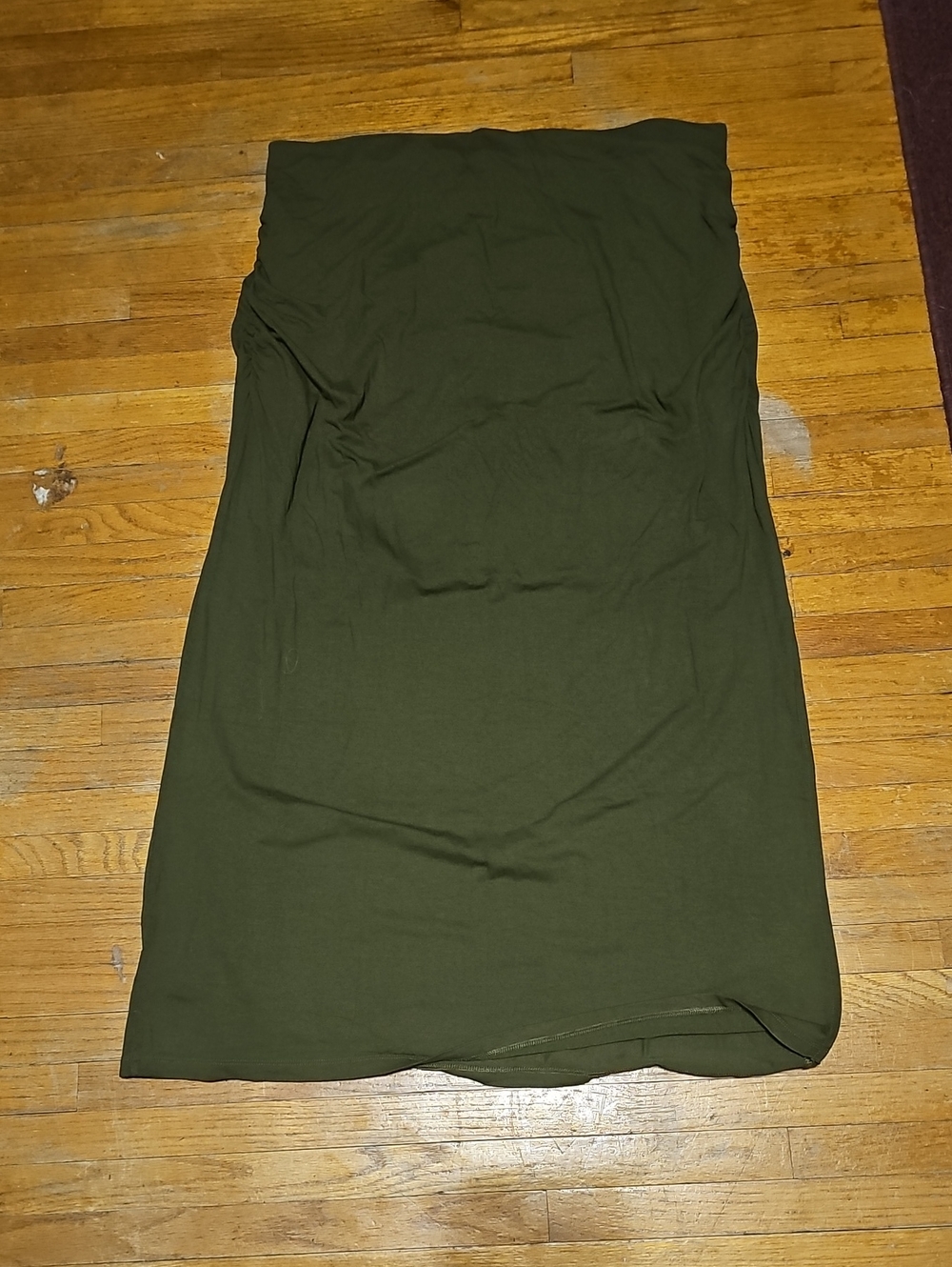 Old Navy Olive Green Midi Tube Skirt